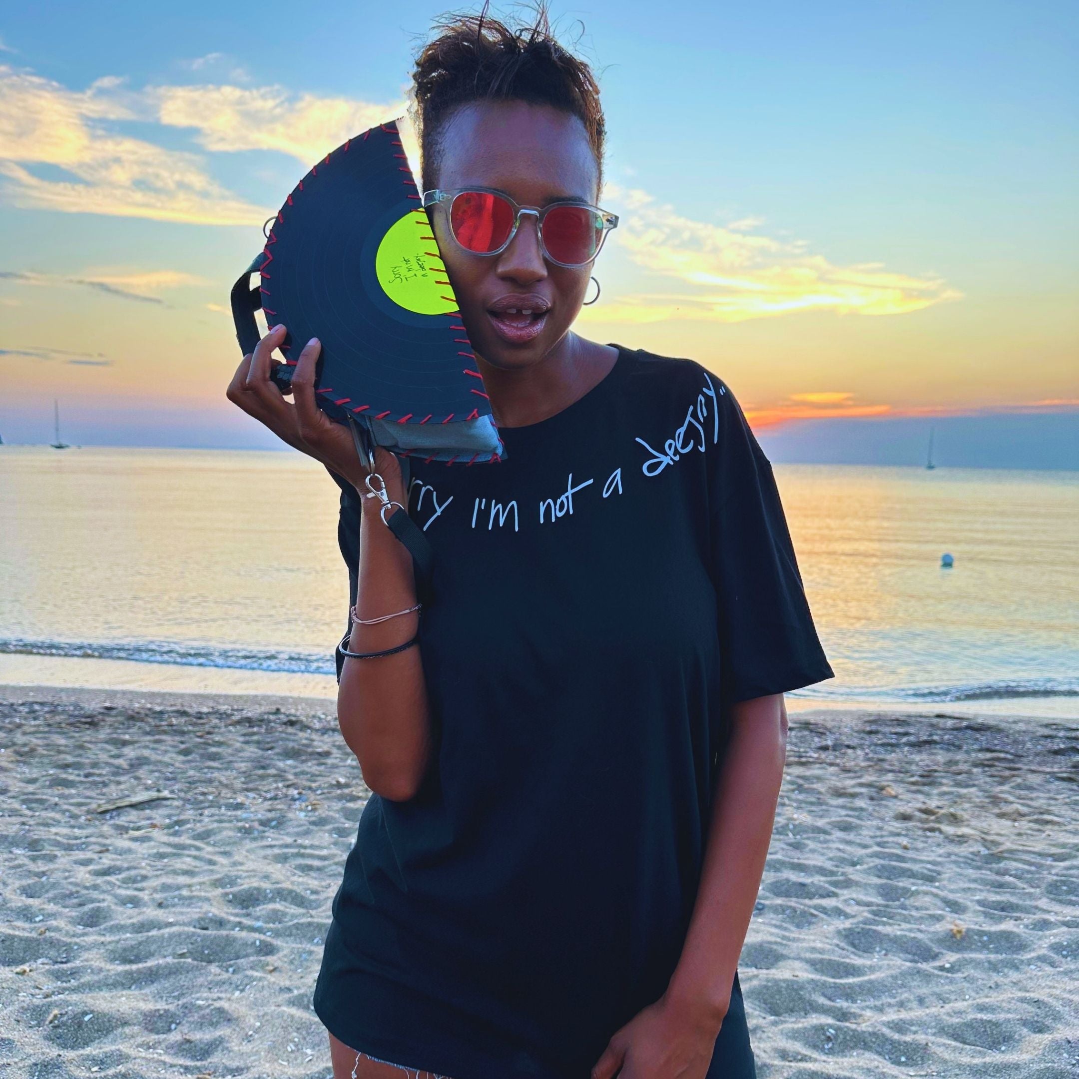 Sorry im not a deejay vinyl handbag