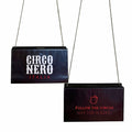 Two black bags with 'Circo Nero Italia' and 'Follow the Circus Not the Screen' text on a white background.