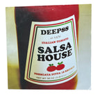 A square product photo of a Deep88 'Salsa House' Italian Tomato sauce bottle, presented with a white border and a slight drop shadow.