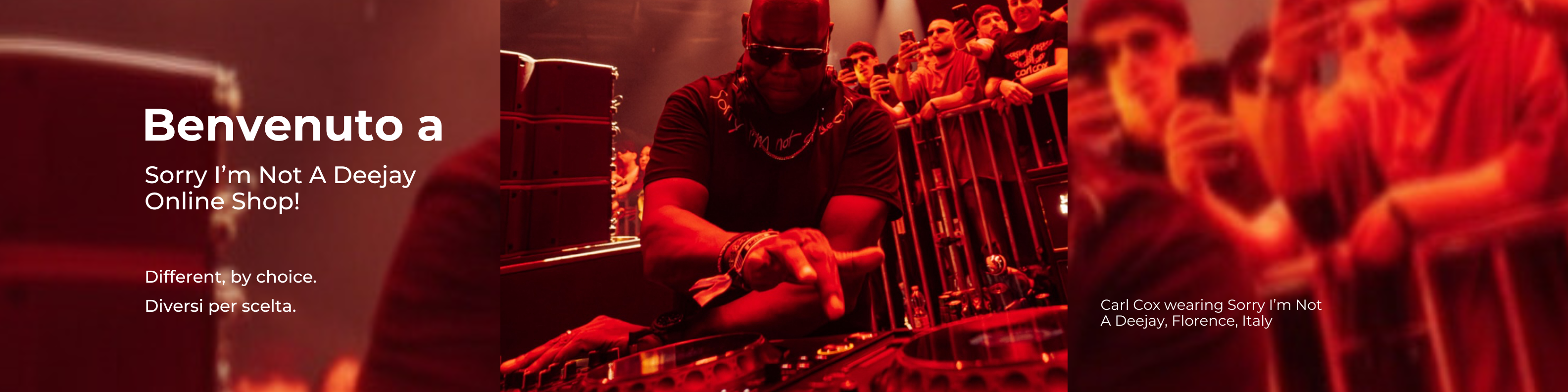 Carl Cox wearing Sorry I'm Not A Deejay t Shirt. Carl cox sorry im not a deejay. Florence, italy