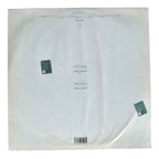 The back cover of a vinyl record sleeve for the band Minor, featuring the tracklist and barcode on a light gray background with two small green stickers.