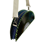 MUSEK HALF MOON VINYL BAG UPCYCLE SORRY IM NOT A DEEJAY