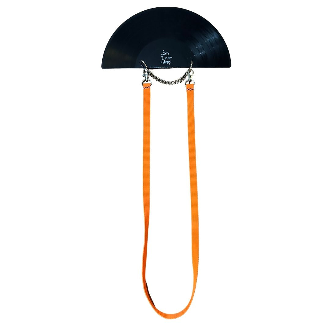 Sorry I'm Not A Deejay Vinyl Record Fan (Orange Strap)