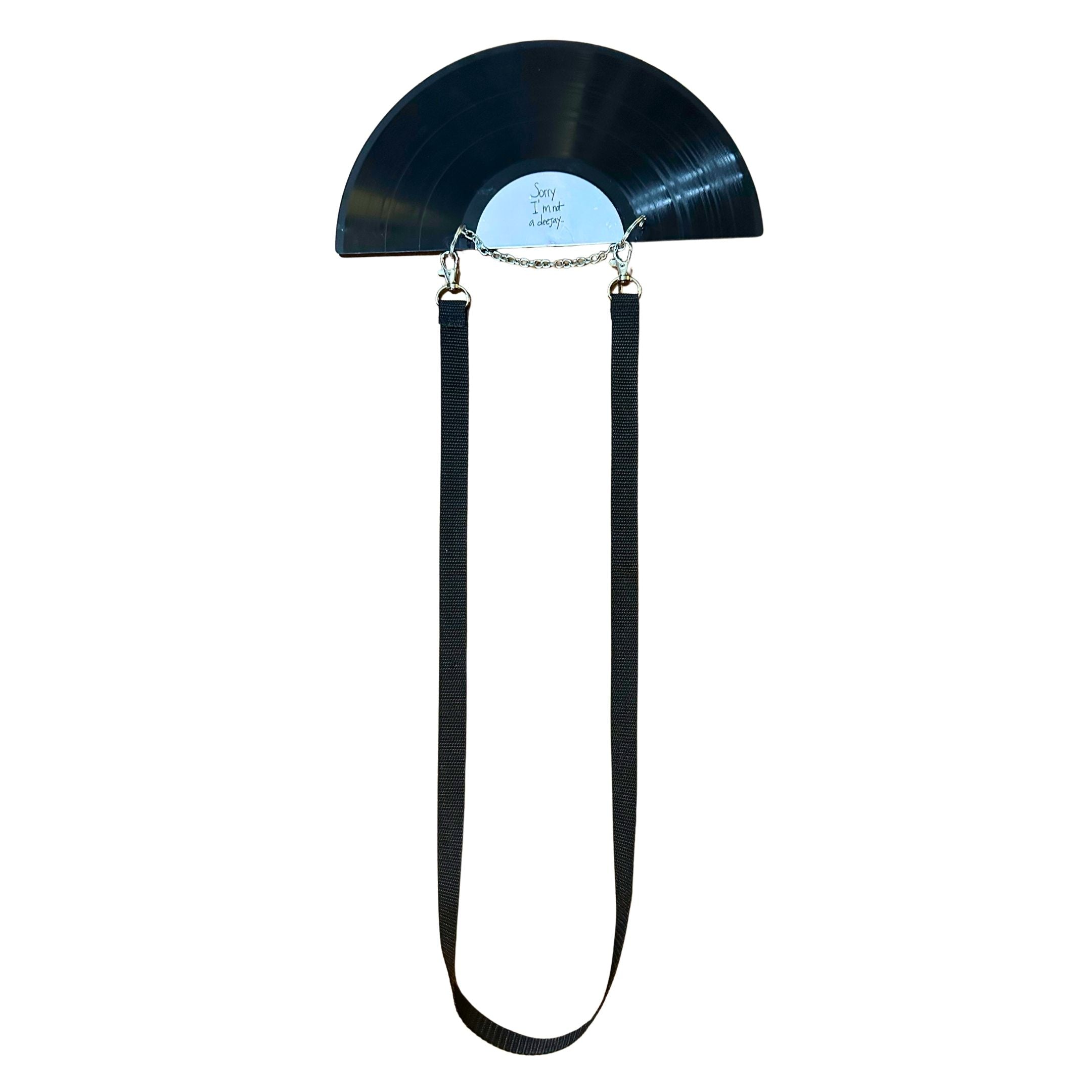 Sorry I'm Not A Deejay Vinyl Record Fan (Black Strap)