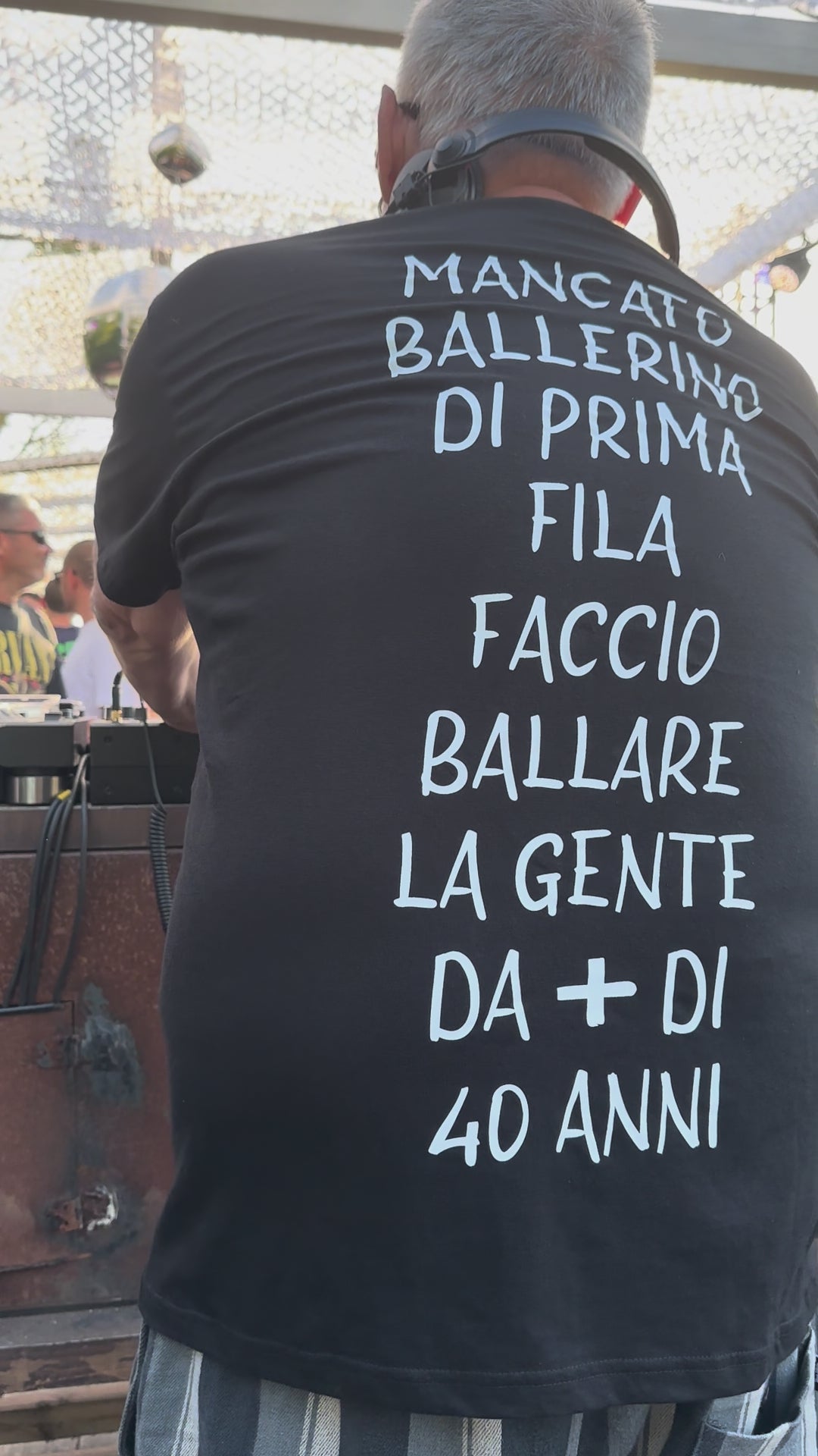 dj ralf club indipendente wearing dj ralf t shirt