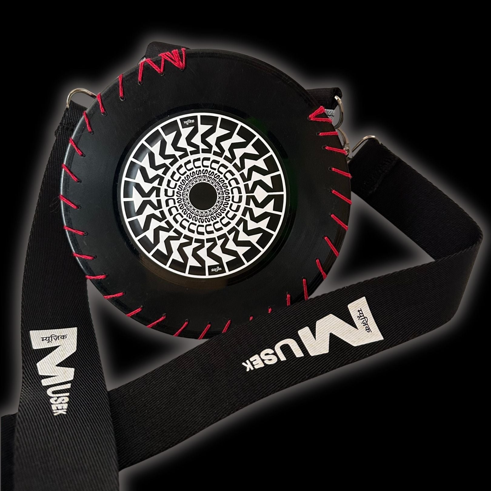 black full moon vinyl bag francesco farfa MUSEK LABEL