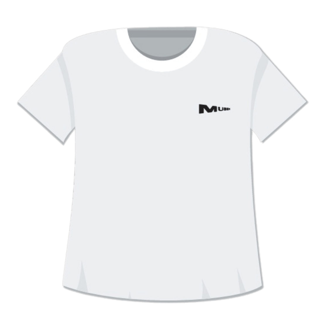 Sorry I’m Not a Deejay x MUSEK - White T-Shirt - Sorry I'm Not A Deejay