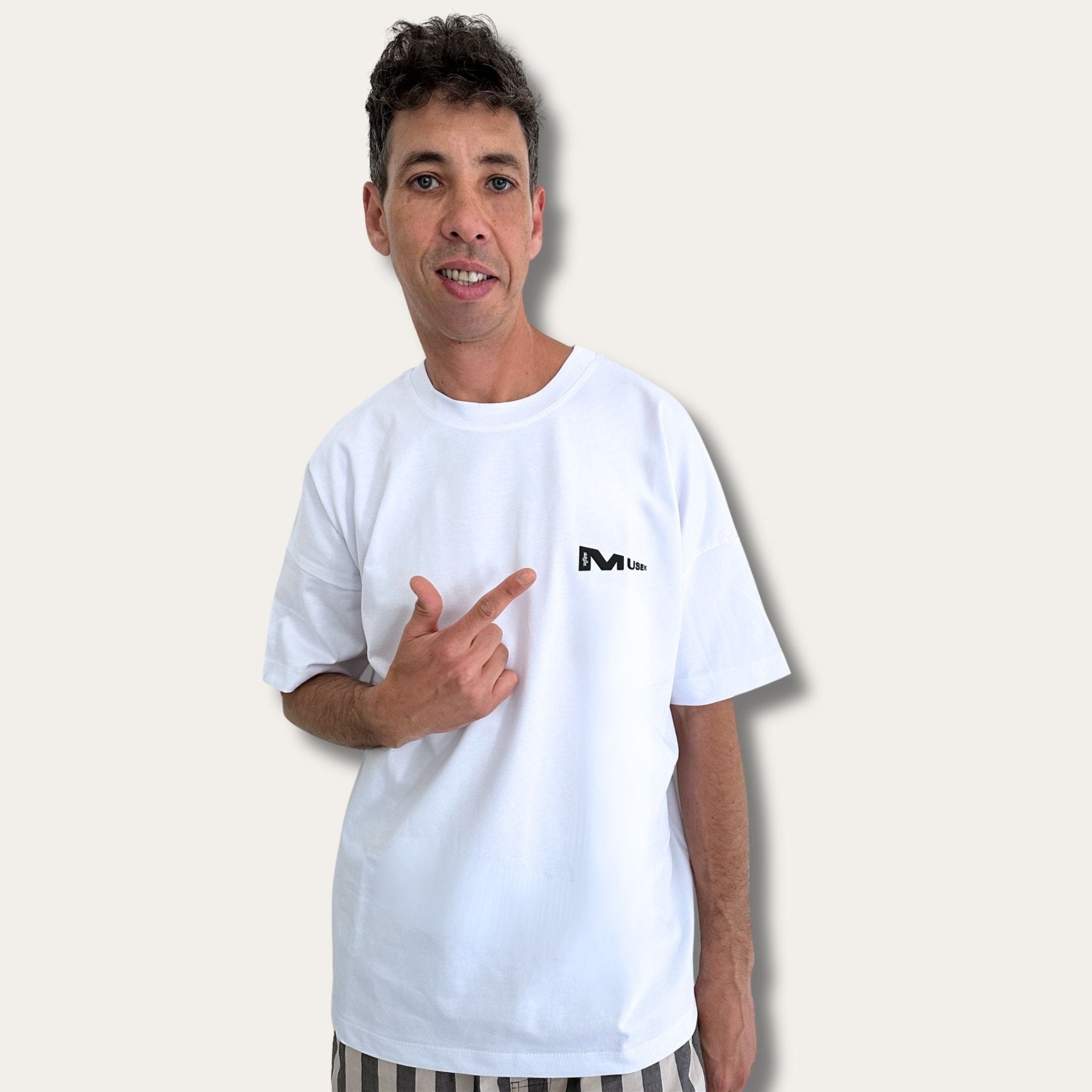 Sorry I’m Not a Deejay x MUSEK - White T-Shirt - Sorry I'm Not A Deejay