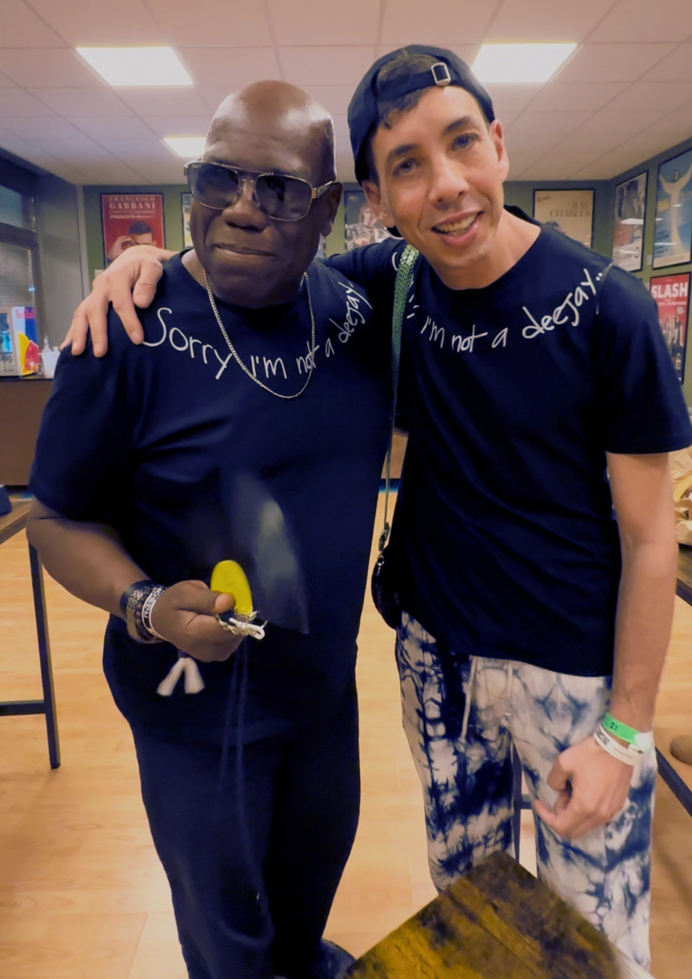 Carl Cox wearing Sorry Im Not A Deejay